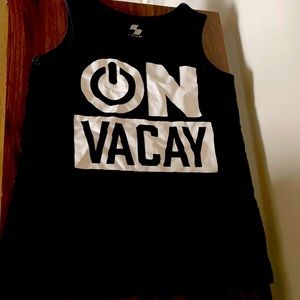 Black and white tank top